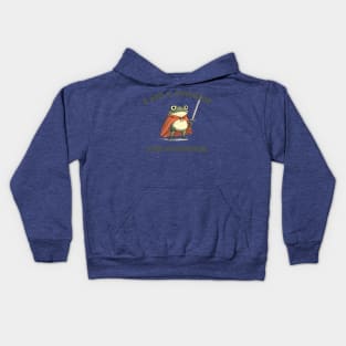 I Am A Conduit For Nonsense Funny Frog Funny Saying Quote Kids Hoodie